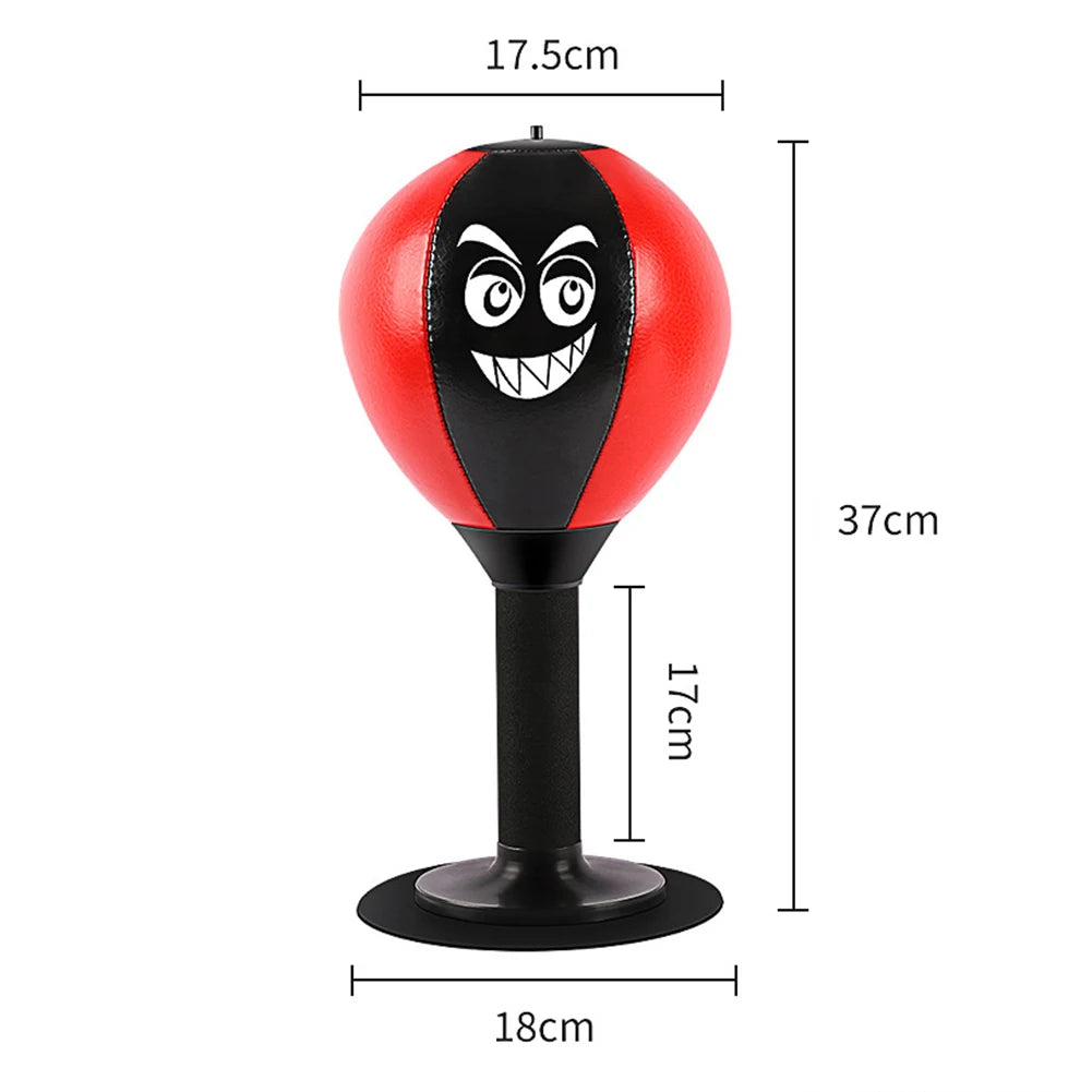 Stress Relief Punching Suction Cup Base Fighting Speed Ball Spring Foam Set Easy Installation Inflatable for Fitness Equipment